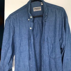 Jean Long Sleeve Button Up